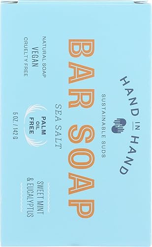 Miniatura 2 de Jabón de mano en mano barra de jabón sal de mar dulce eucalipto 5 onzas