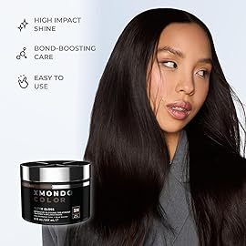XMONDO Color 5N Dark Brown Color Depositing Mask & Glossing Treatment Infused with Bond Boosters for Nourishment, Revitalize & Repair, Vegan Formula, 8 Fl Oz