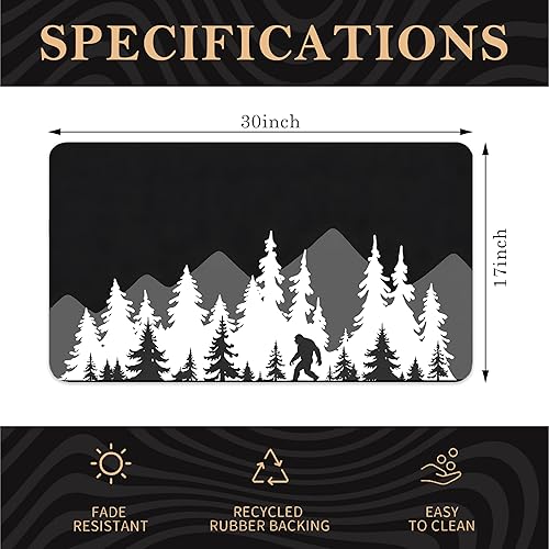 Miniatura 32 de Tapete divertido para puerta de campamento de 17 x 30 pulgadas, regalos de campamento para mujeres, alfombras de cámper para interior, alfombra