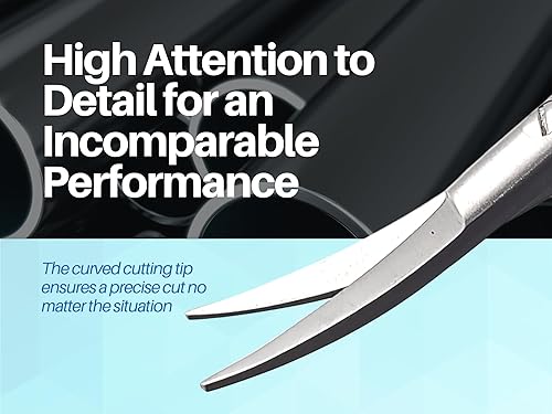 Miniatura 2 de ARTMAN INSTRUMENTS Micro Tijeras de 5.5 pulgadas de corte curvo de puntada Castroviejo, acción de resorte, tijeras extra afiladas para cirujanos