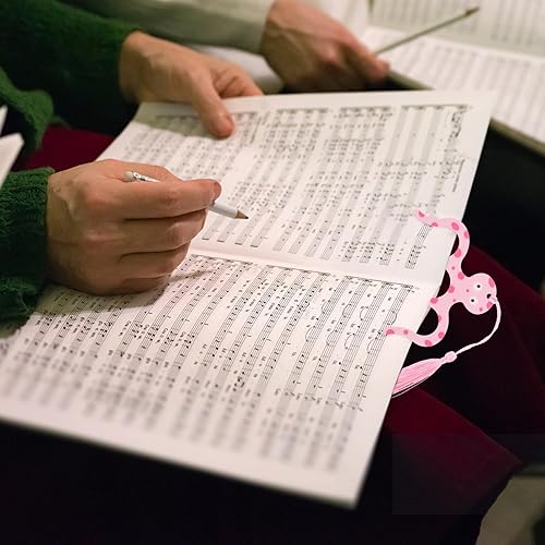 Miniatura 5 de Healifty 2 clips para libros de música, soporte para página, oso de gato, marcapáginas de música, para pianos, músicos, hoja de cocina, lectura