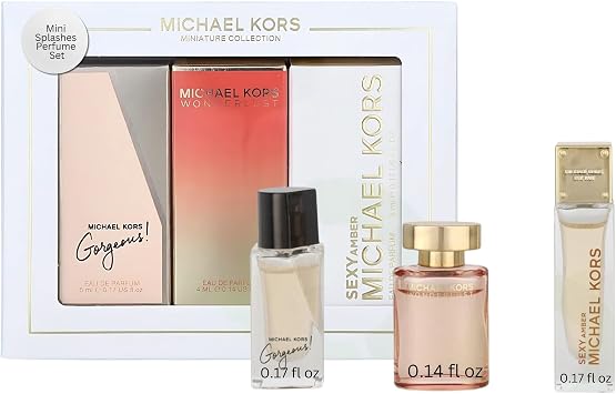 Michael Kors Miniature Collection 3 x 5ml Contains Wonderlust, Sexy Amber, Gorgeous