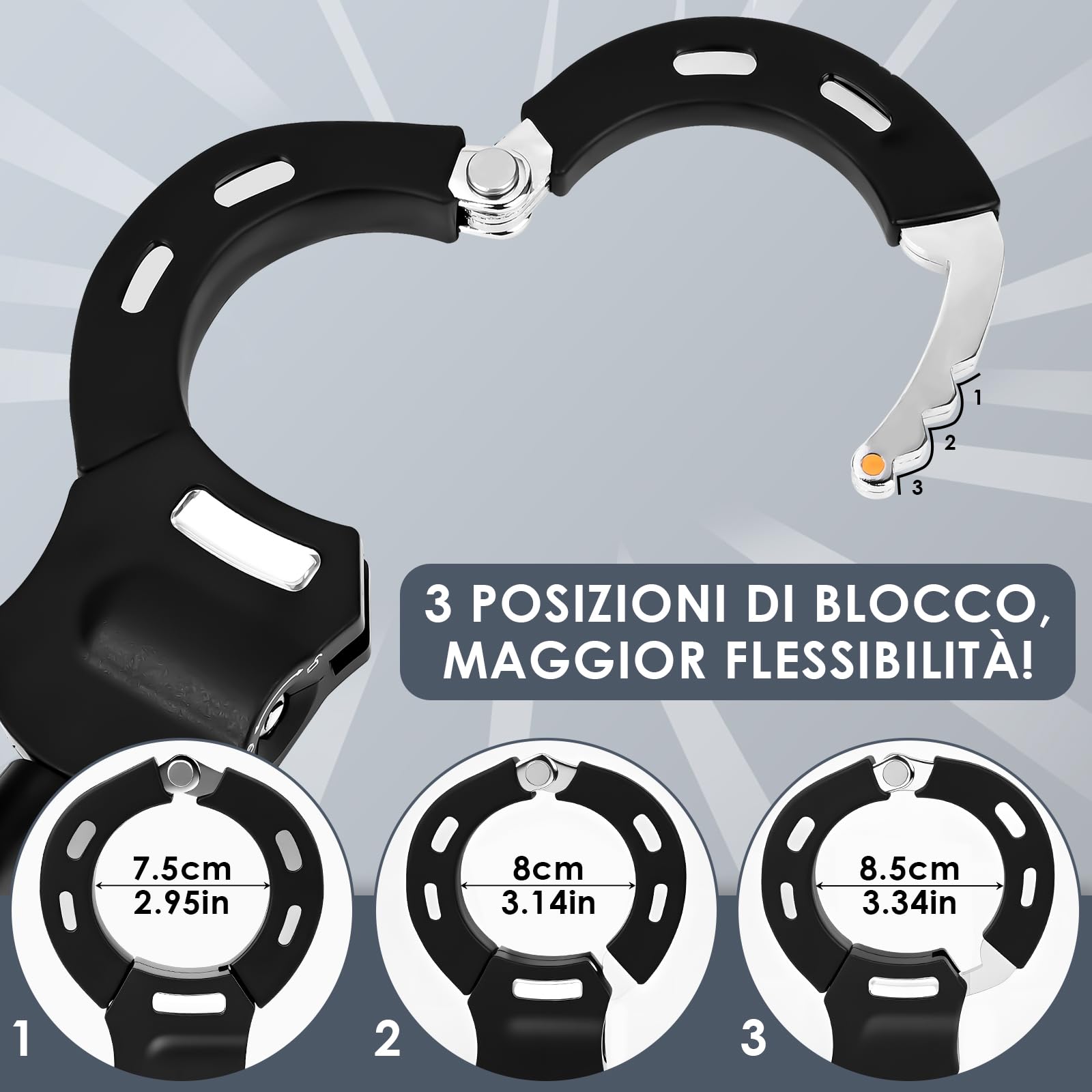 Lucchetto Monopattino Elettrico, Catena Monopattino Elettrico con Copertura Protettiva in Silicone, Antifurto Monopattino Elettricos con Chiave per Scooter, Biciclette, Passeggini