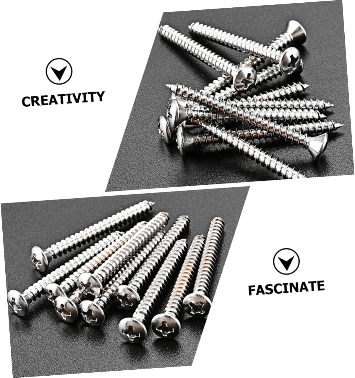 10Pcs Guitar Neck Plate Screws for Bass Electric Guitar Durable Replacement Hardware for Easy Installation and Use