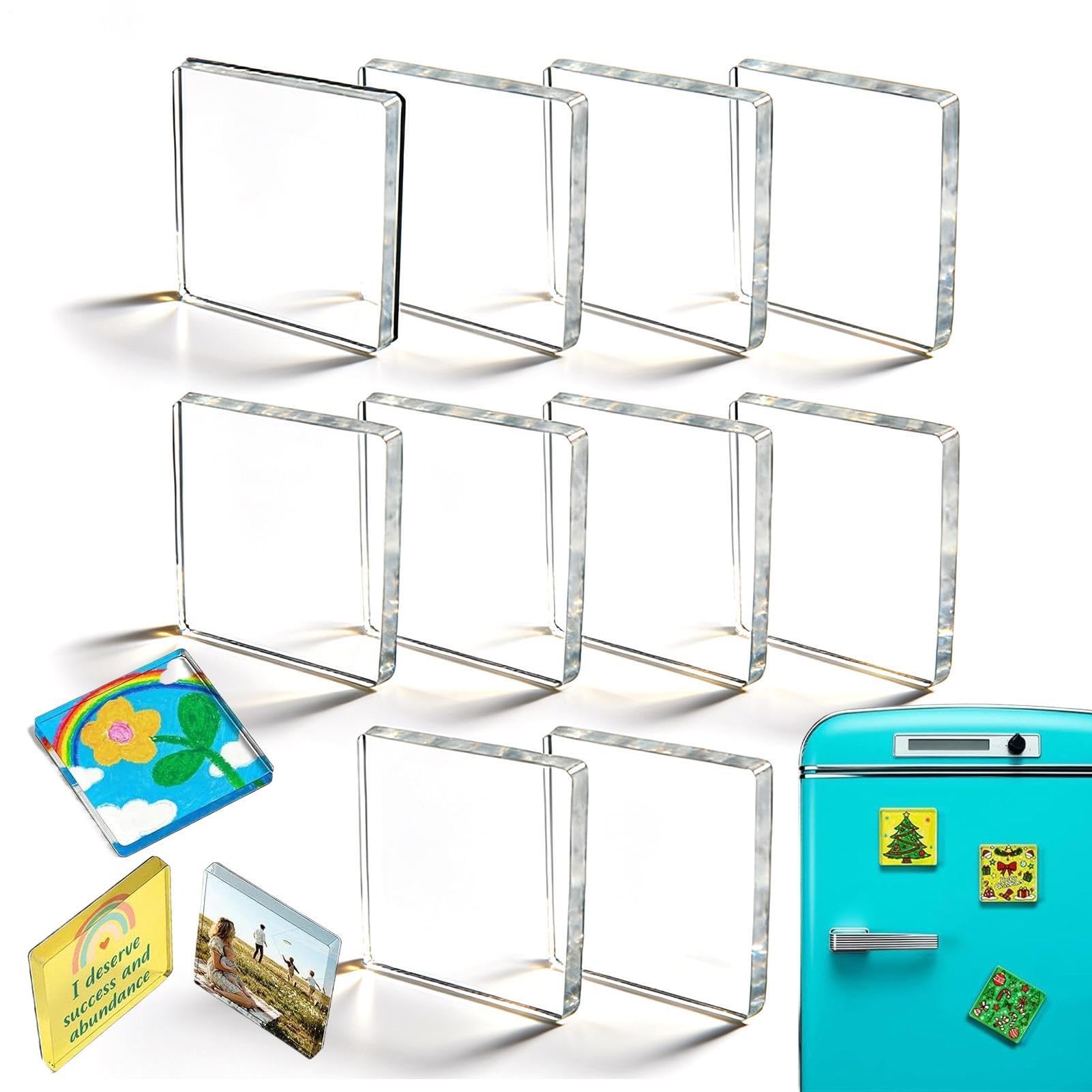 Kit bricolage magnétique 10 pièces adhésives pour cadre photo et projets créatifs