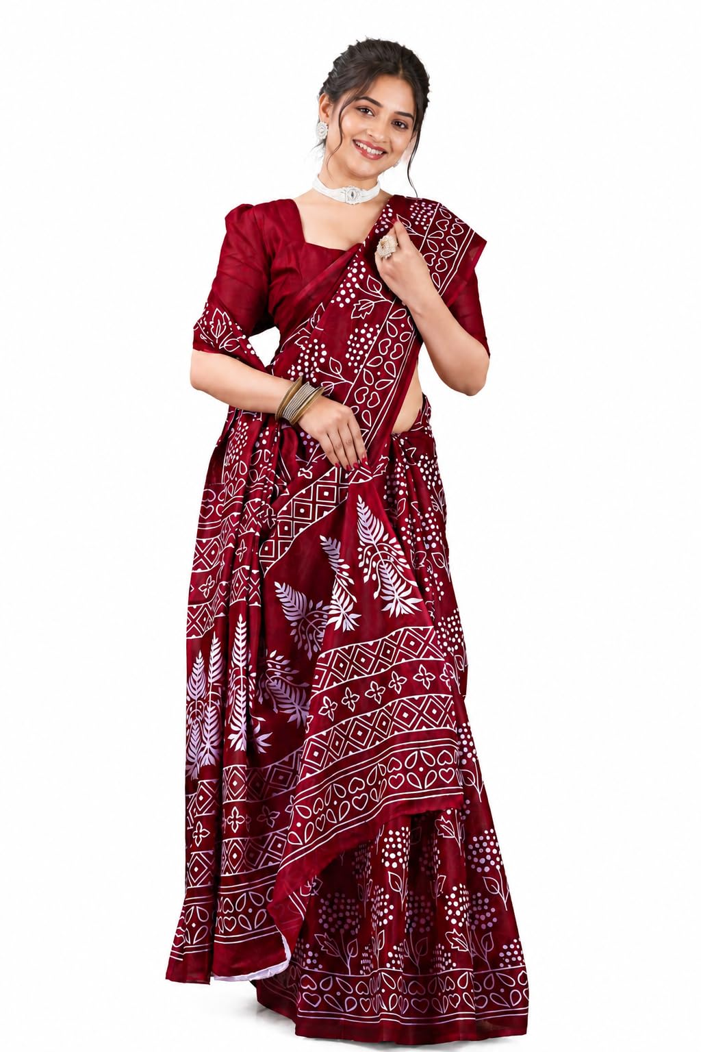 Pure Cotton Saree with Blouse Piece-picture-51
