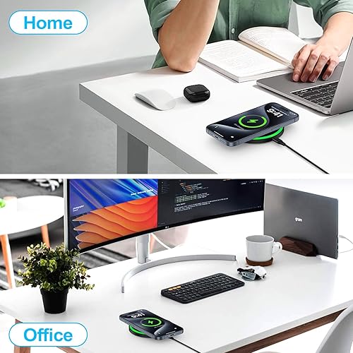 Miniatura 6 de Cargador inalámbrico Samsung Pad de carga rápida para Samsung Galaxy S25 Edge S24 Ultra S24+ S24 S23 FE S22 S21 S20 S10 Note 20 10, 18W Cargador de