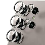 AFENGBOX 2 Pack Camera Lens Protector for Samsung Galaxy S24 Ultra,9H Tempered Glass Ultra HD Anti Scratch Camera Cover Accessories,Grey