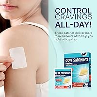 Vista 2 de Parches para Dejar de Fumar, Ayudas para Dejar de Fumar Paso 3, Pegatinas para Dejar de Fumar de 7mg Que Funcionan con 2 Semanas, Ayuda para Dejar