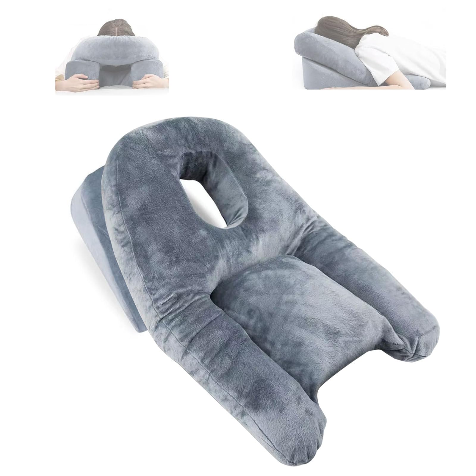 Almohada de recuperación de la retina ajustable para reposo boca abajo