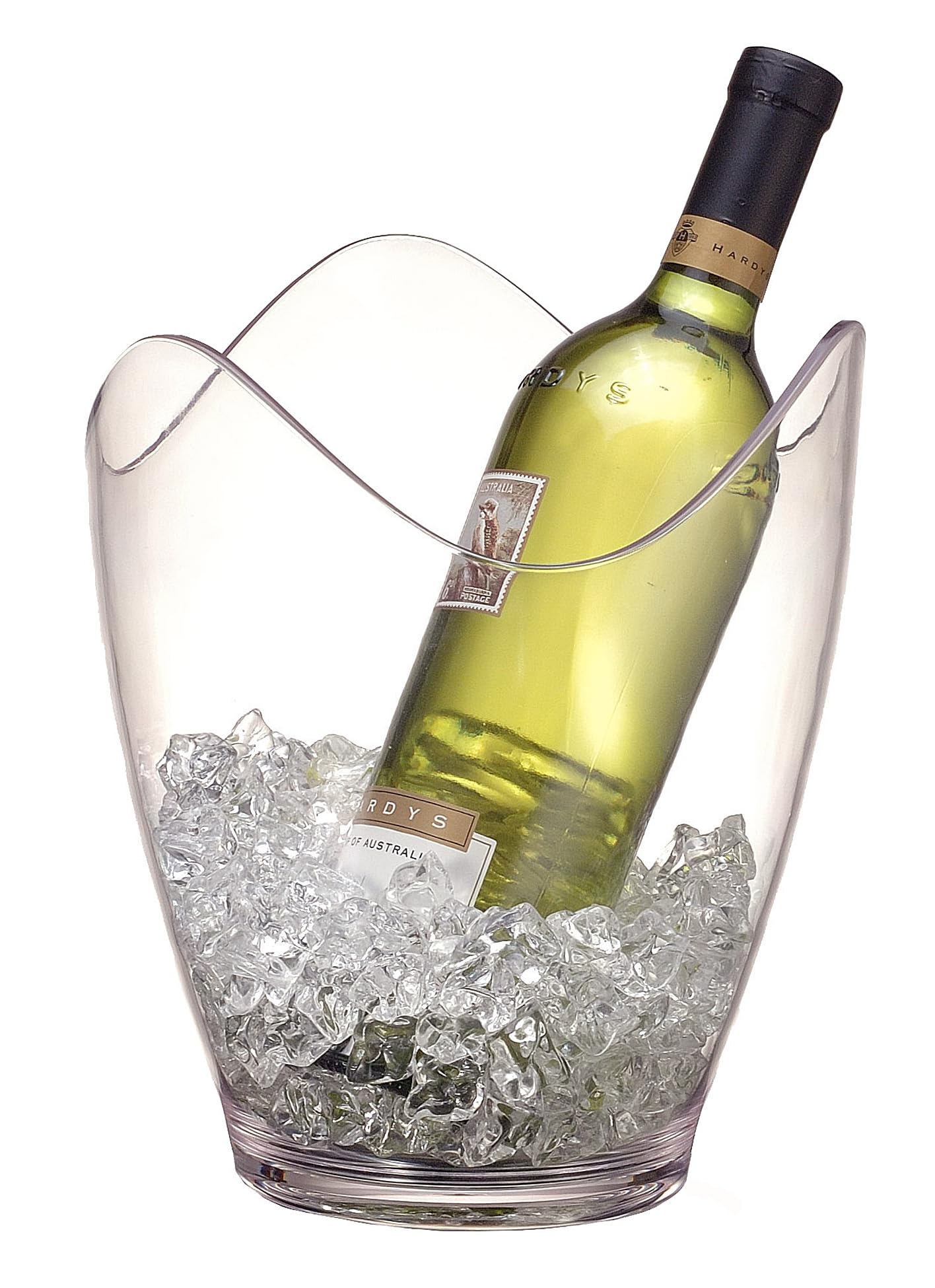 Cubo de vino para botellas Prodyne cubitera transparente con asas modelo AB-21
