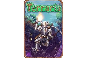 Terraria Game Poster: Vintage Tin Sign for Gaming Decor