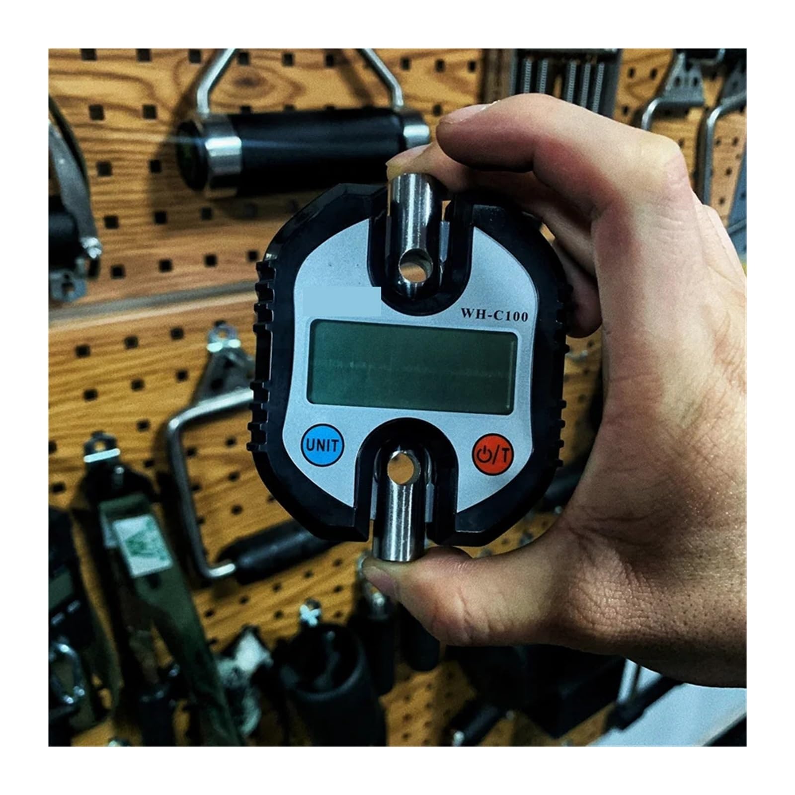 Dinamómetro Dinamómetro de agarre digital con resorte Dinamómetro de mano digital de metal Medición de fuerza de agarre Prueba de datos de fuerza de entrenamiento de flexión Alta resolución