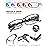 SOCTICK Reading Glasses Blue Light Blocking, 5-Pack Reading Glasses for Women with Comfort Spring Hinges, Anti UV/Glare Readers 2.50
