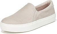 Dr. Scholl's Women's Nova Slip-On Fashion Sneakers - Sustainable Comfort, Lightweight Platform, Wide Fit Light Grey/White 6.5
