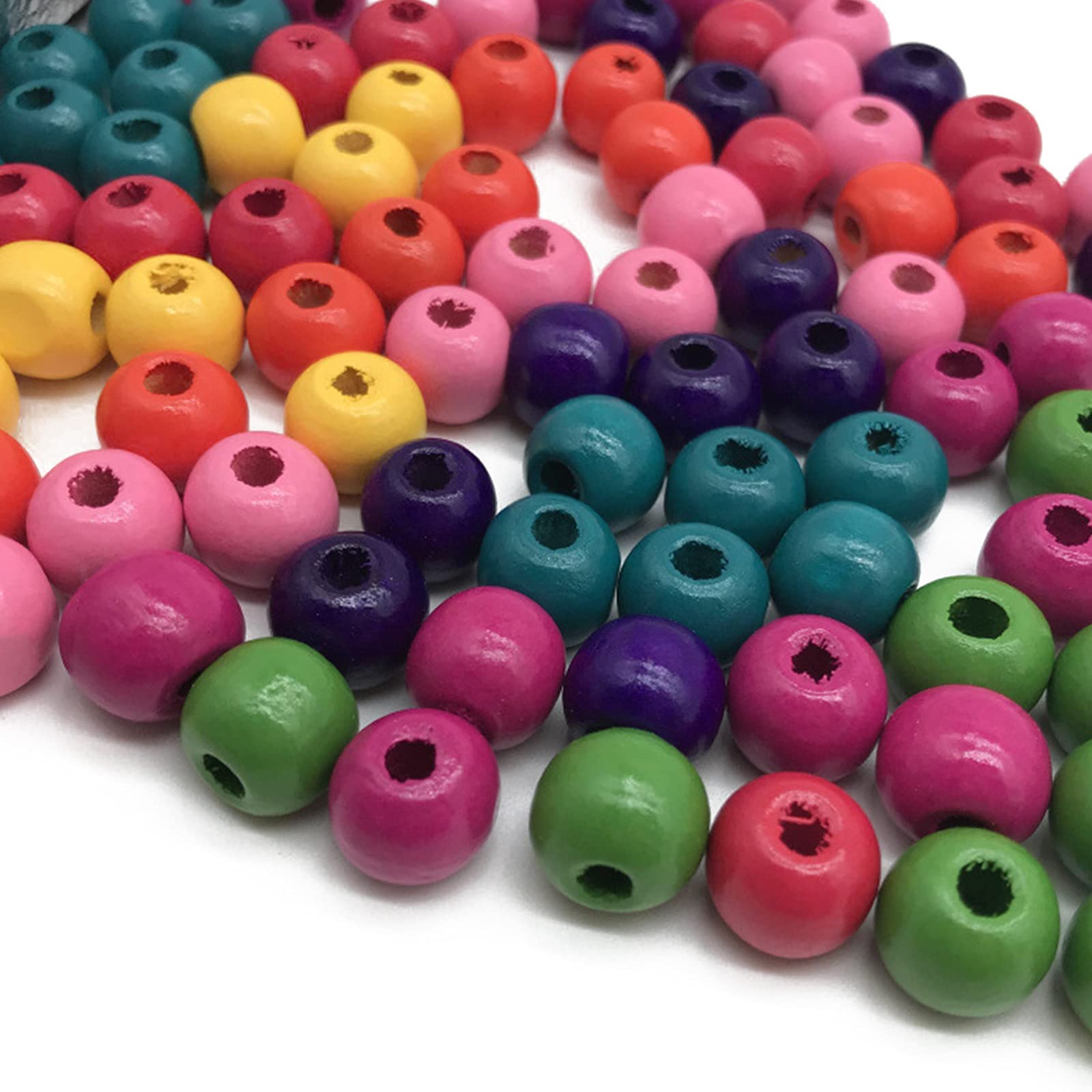 3000 Bunte Holzperlen 3 Mm – Runde Mini-Perlen Mit Loch Für Schmuck, Armbänder, DIY-Bastelprojekte