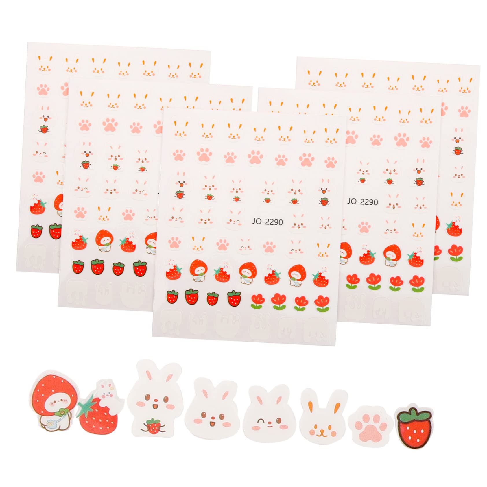 minkissy 50 Fogli Coniglio Adesivo Per Unghie Pasqua Adesivi Per Unghie Coniglietto Adesivi Per ie Kid Per ie Ornamento Uova Di Pasqua Vacanza Decalcomanie Del