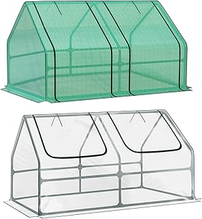 BPS Mini Greenhouse with Dual Covers