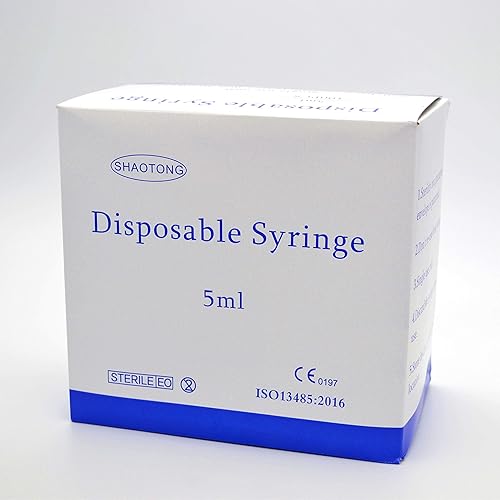 Miniatura 6 de Jeringa de 0.2 fl oz 21G con aguja Papel estéril desechable Embalaje 100Pack