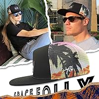 Vista 104 de Grace Folly - Gorra trucker unisex gorra de malla con cierre trasero negro (Black with Fade)