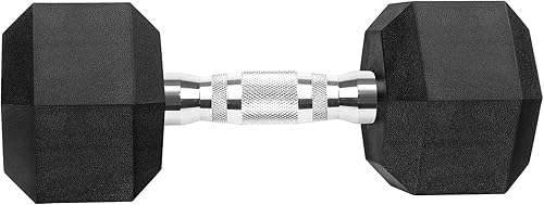 Miniatura 4 de Mancuernas hexagonales de hierro fundido con revestimiento de goma, mancuernas hexagonales negras, pesas libres para ejercicios