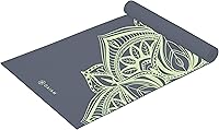 Gaiam Premium 5mm Thick Non-Slip Yoga Mat with Stylish Print - 68x24 Inch for Yoga, Pilates & Floor Workouts