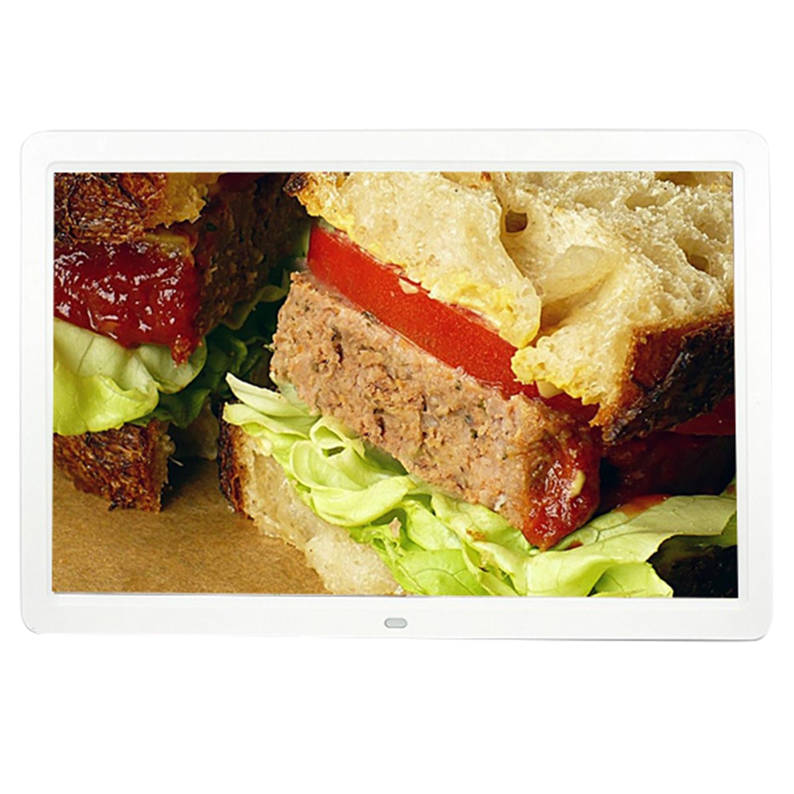 MYUYEE 15.2-Inch Smart Advertising Display - High-Definition Digital Photo Frame (White)