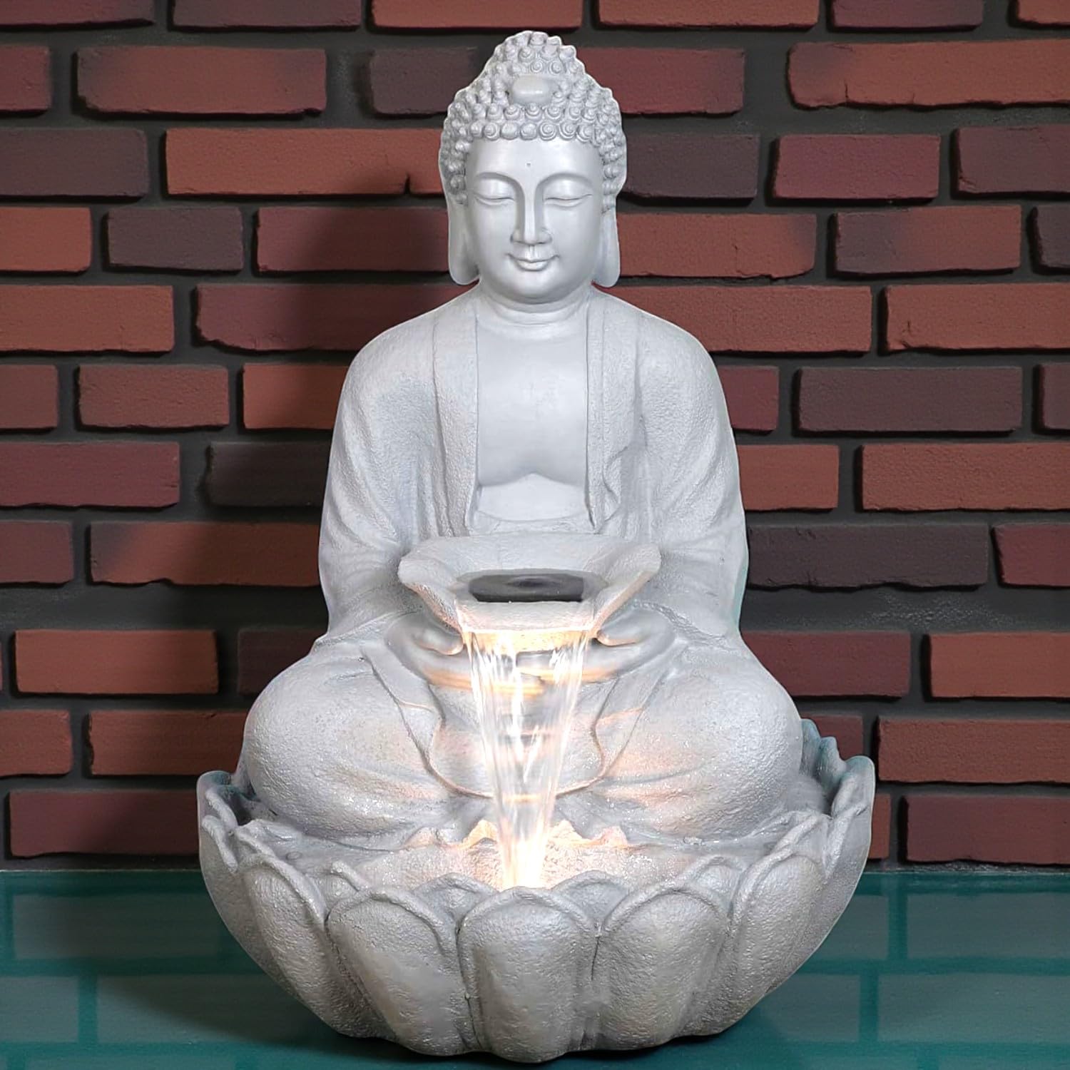 Kamal Buddha Water Fountain - LED & Vastu -9