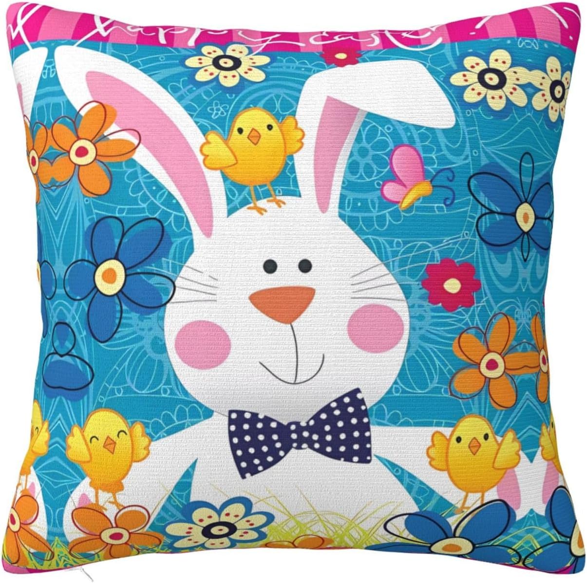 vacsAX Soft and Stylish Polyester Cushion Covers Convenient Hidden