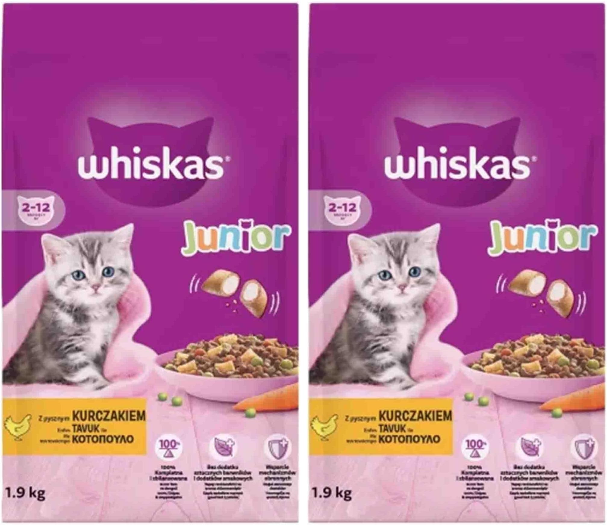 Whiskas ® Yavru Tavuklu Kuru Mama 1,9 Kg (2 paketi)