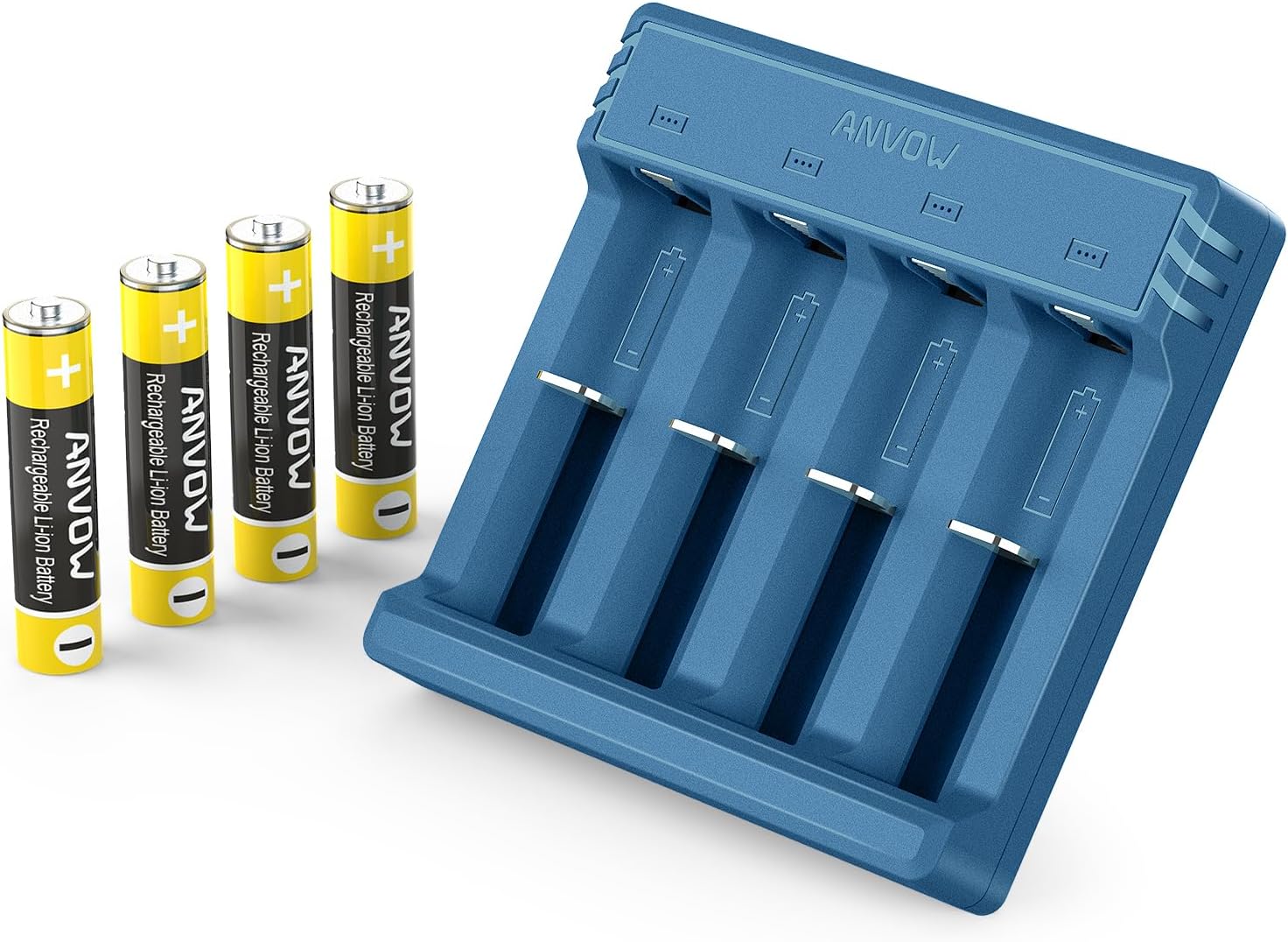 CTENERGY Smart LCD Battery Charger with Rechargeable AAA