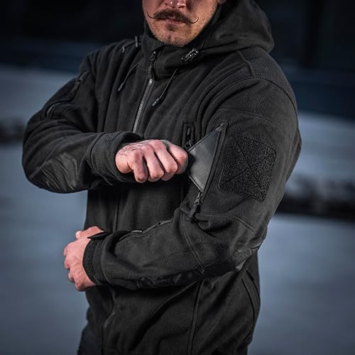 Miniatura 7 de M-Tac Chaqueta de forro polar militar para hombre, sudadera de supervivencia