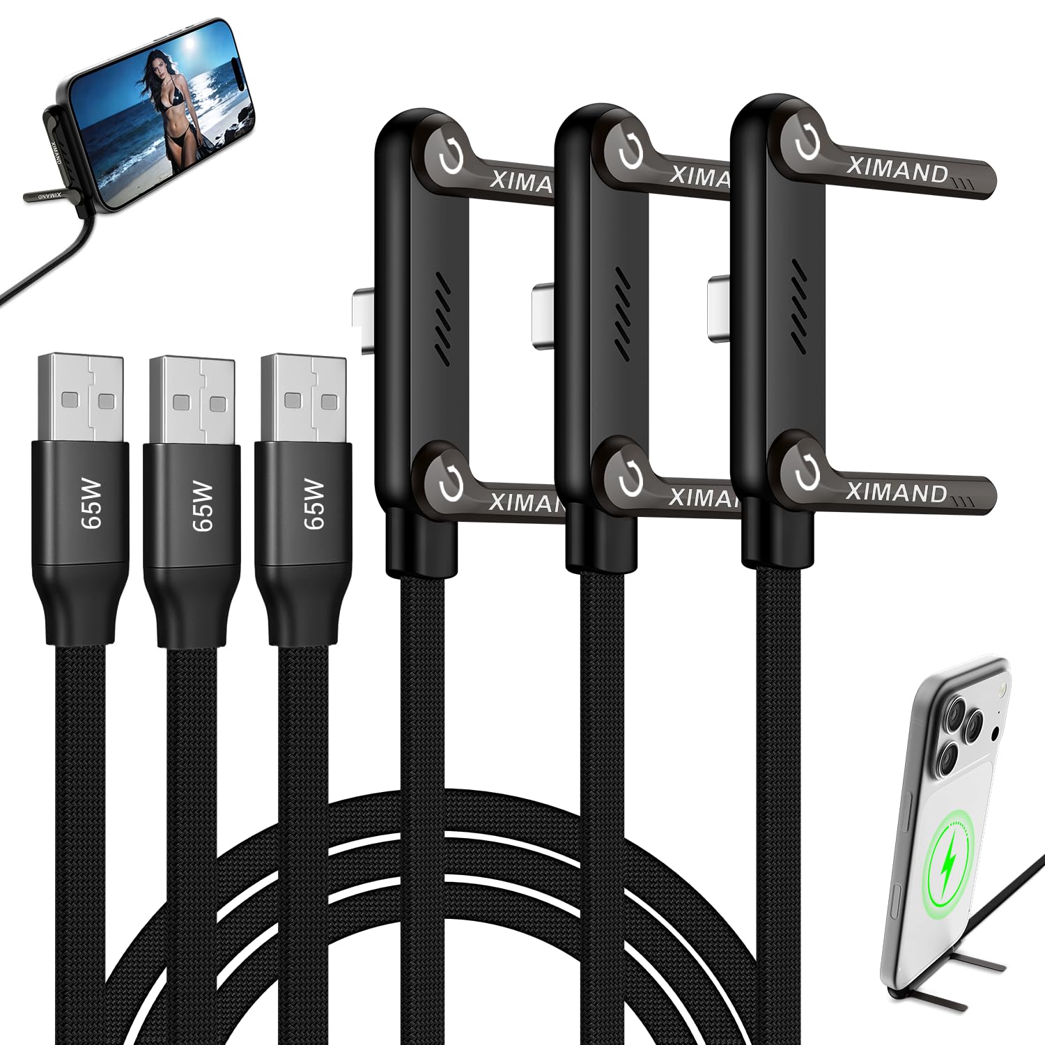 240W USB-C Charger Cable with Stand - iPhone & Laptop -16 240W USB-C Charger Cable with Stand - iPhone & Laptop -16