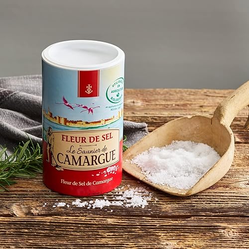 Miniatura 7 de Le Saunier De Camargue Fleur De Sel - Sal marina, recipiente de 35.27 onzas (2.2 lbs) (paquete de 2)