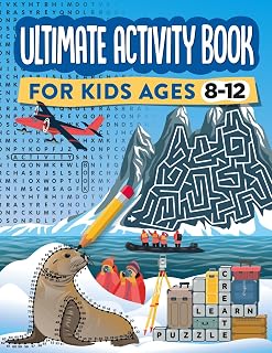 Liberty Fox Ultimate Activity Book Kids 8-12: 100 Pages Mazes, Dot-to-Dot, Word Search, Crosswords