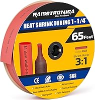 Vista 24 de haisstronica Tubo termorretráctil 3:1, relación de encogimiento, tubo termorretráctil de grado marino forrado con adhesivo para el hogar, automoción