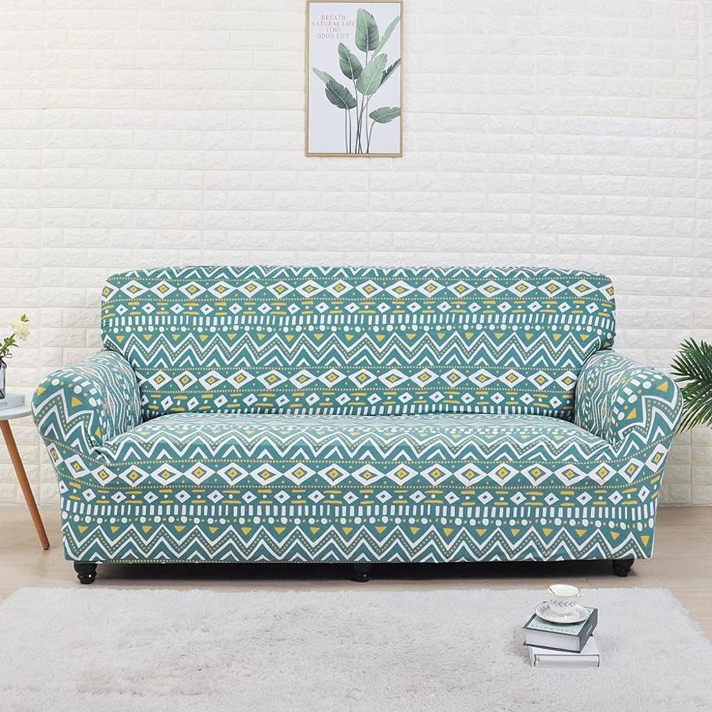 Stretch Sofa Cover Bohemia Elastic All-Inclusive Cover for Sofa Spandex Couch Slipcover (Size : 190-230CM 3-Seater) (235)