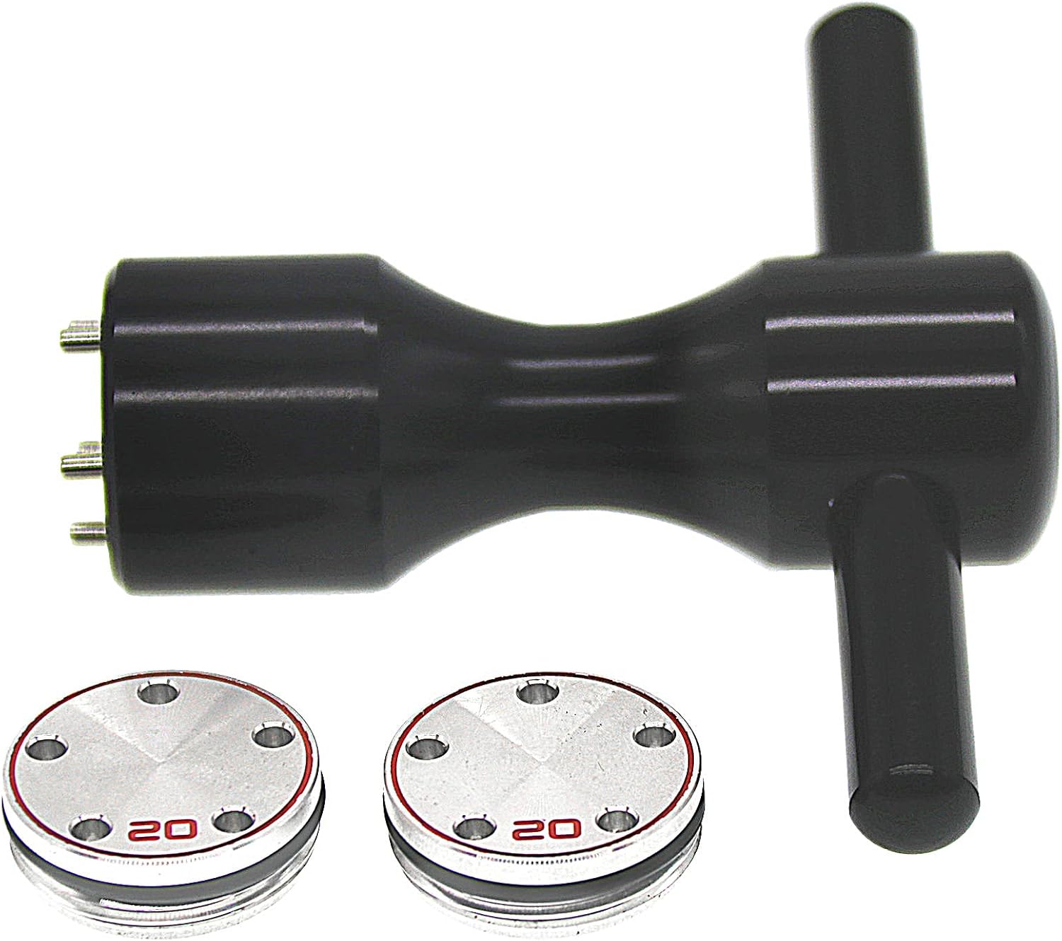 Golf Weight Wrench 2pc x Silver Weight+Black Wrench Replacement for Titleist Scotty Fastback Squareback Putters (5g/10g/15g20g/25g/30g/35g/40g)
