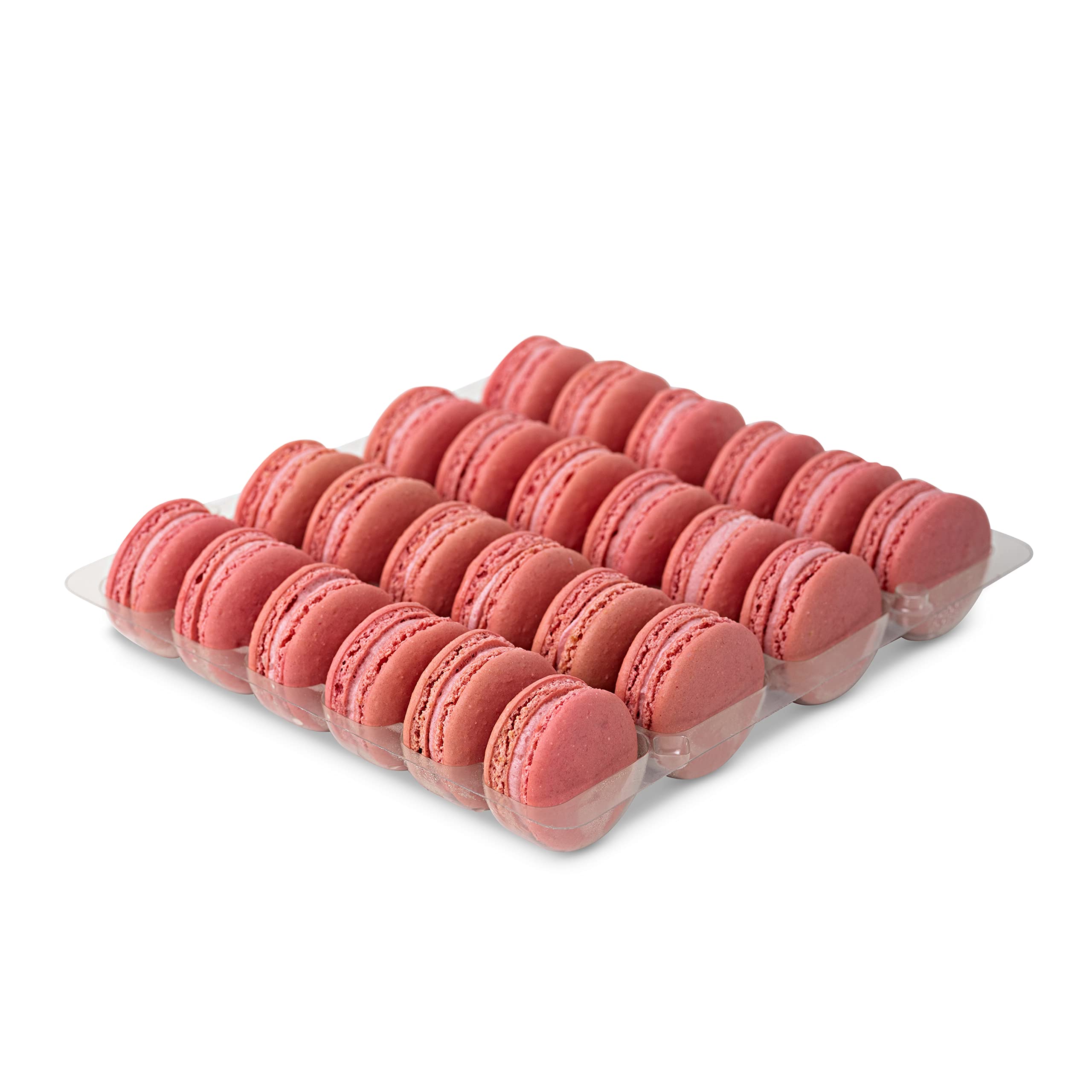 Mademoiselle Macaron Plateau de 24 macarons framboise