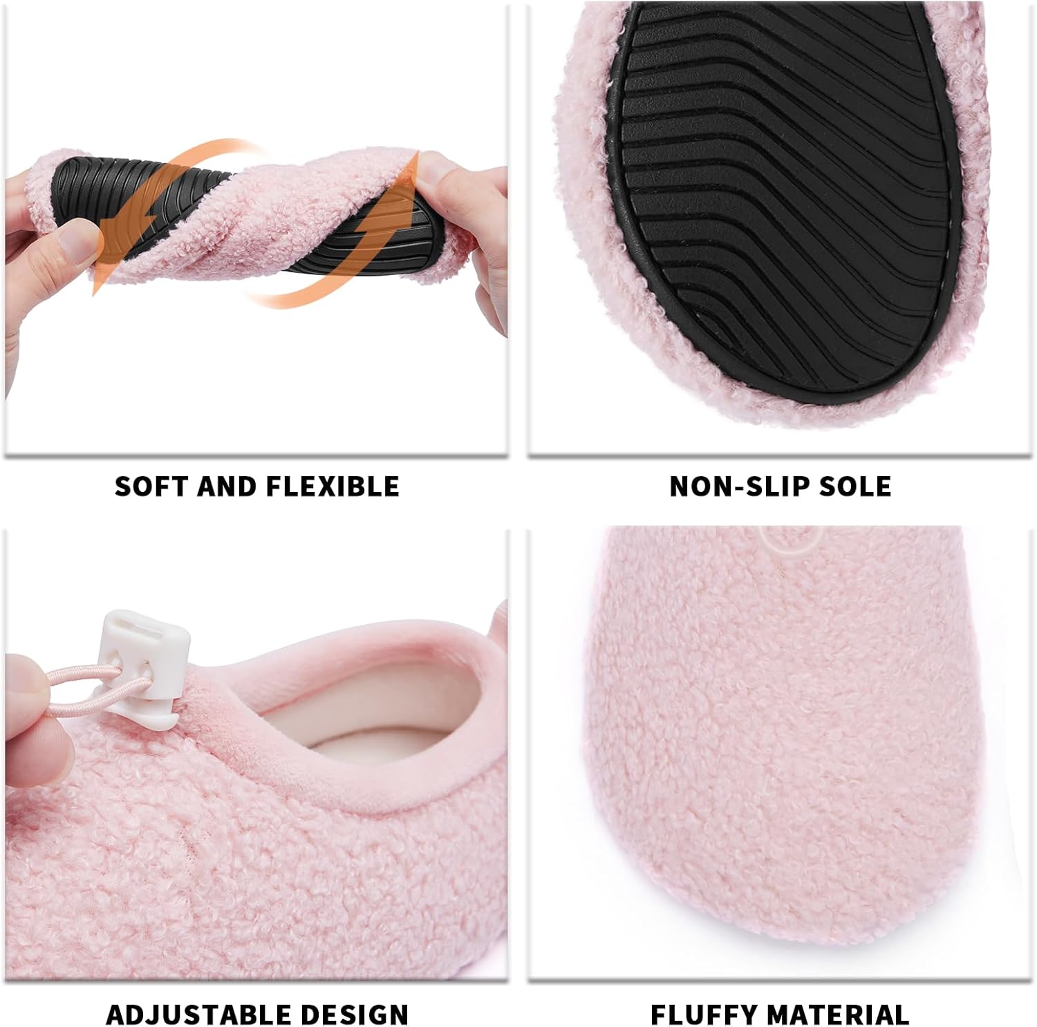 Kids Cozy Slippers Winter Warm House slippers Socks Anti-Skid shoes (Toddler/Little Kid/Big Kid) - Image 3