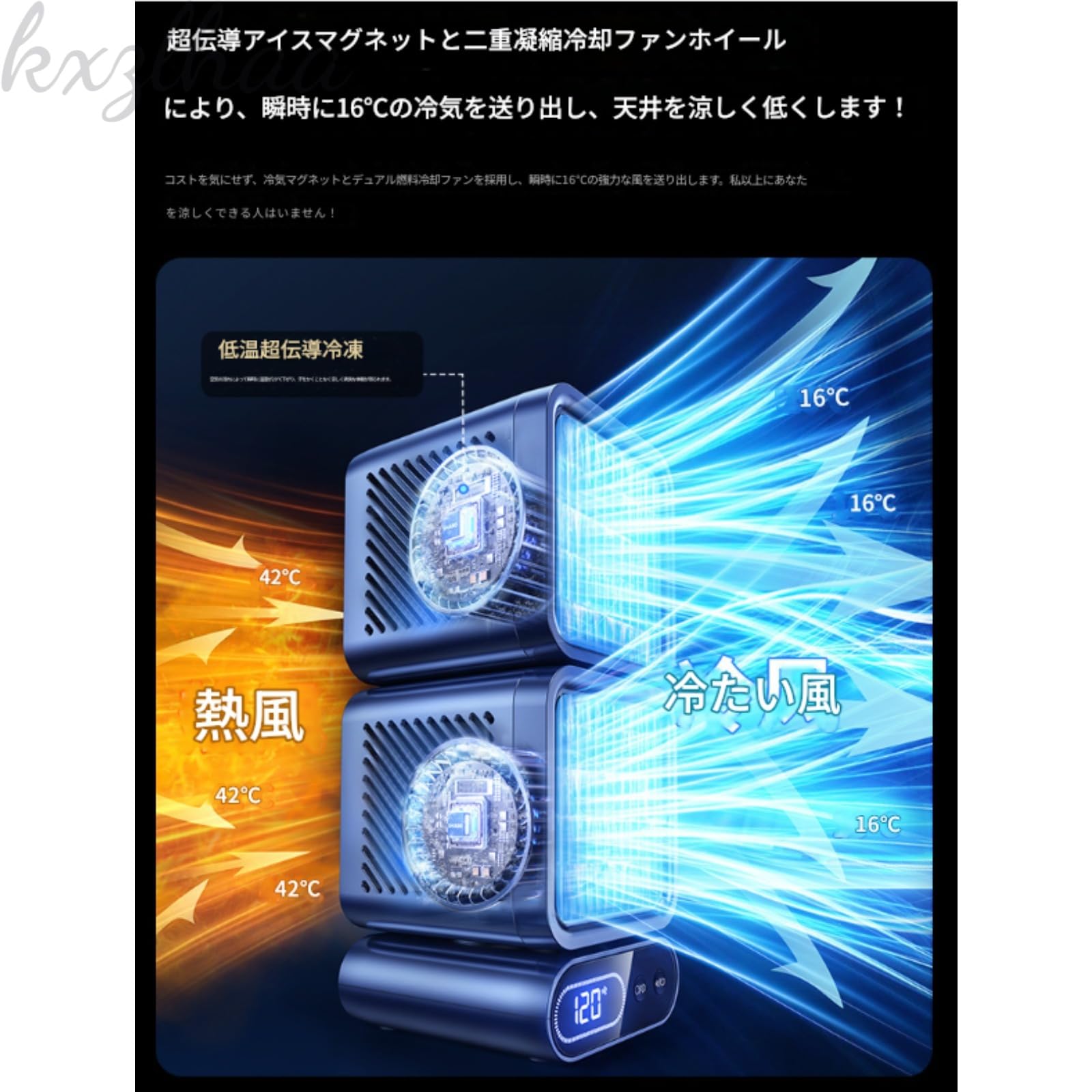 Amazon | [kxzlhaa] 猛暑対応モデル スポットクーラー 強力冷風 5.5~11