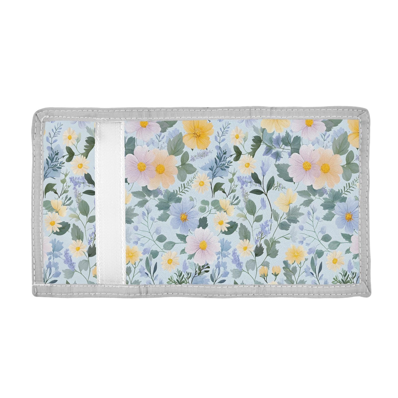 ALAZA Kids Wallets for Boys Girls Toddler Trifold Wallet Children Small Korean Flower Pattern with Zipper Coin Pocket