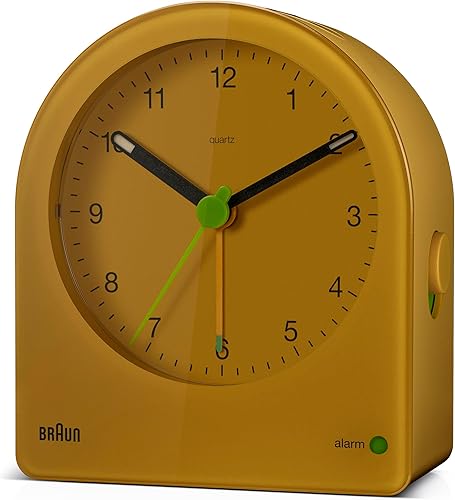 Miniatura 2 de Braun Reloj despertador analógico clásico con repetición y retroiluminación continua, movimiento de cuarzo silencioso, esfera fácil de leer, alarma
