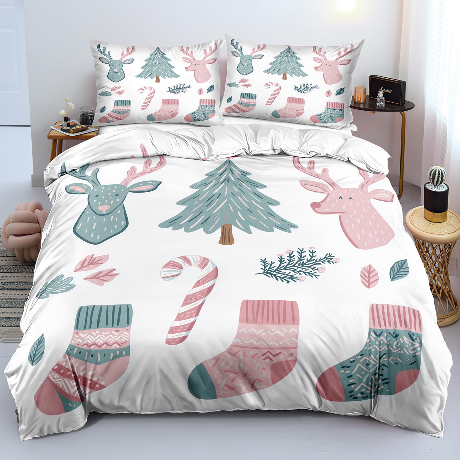 Parure de lit Bonne Année, le cadeau parfait pour décorer une chambre aux fêtes