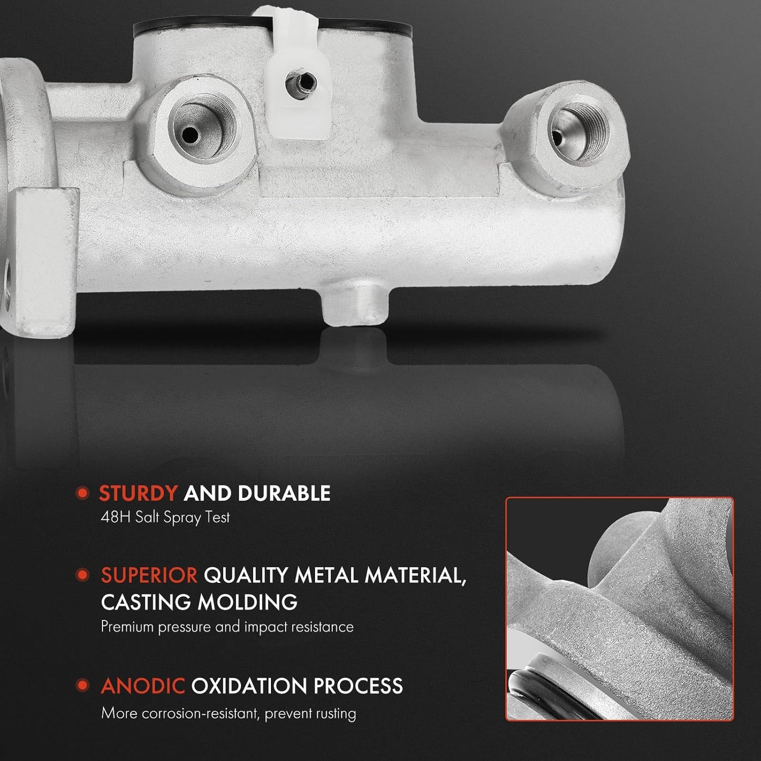 A-Premium Brake Master Cylinder with Reservoir Compatible with Volkswagen and Audi Vehicles - Jetta 1999-2006, Golf 1999-2006, Beetle 1998-2005, TT 2000-2002, TT Quattro 2000-2002 - Replace# 1J1614019
