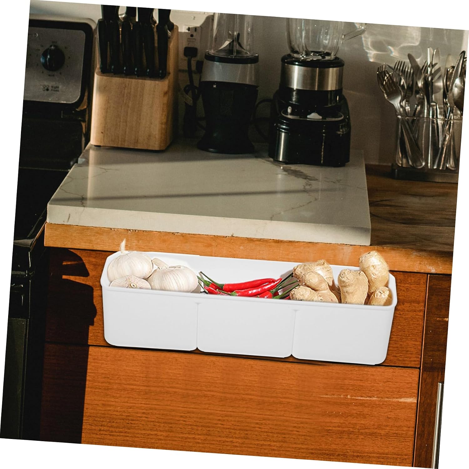 Door Basket Organizer Kitchen Storage Basket Hanging Organizer Cabinet Door