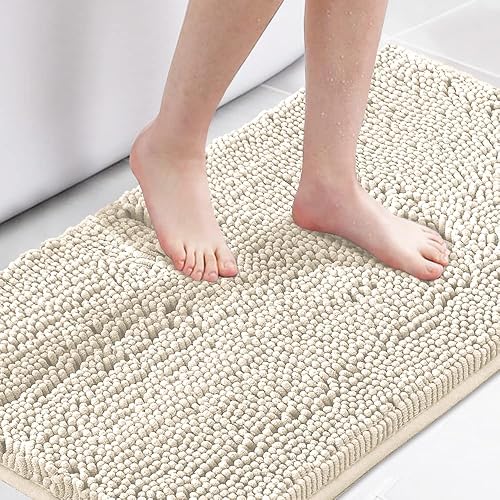 Miniatura 28 de H.VERSAILTEX Alfombra de Baño Alfombra de Baño Alfombras de Baño para Baño Antideslizante Alfombras de Baño Extra Gruesas de Chenilla 17" x 24