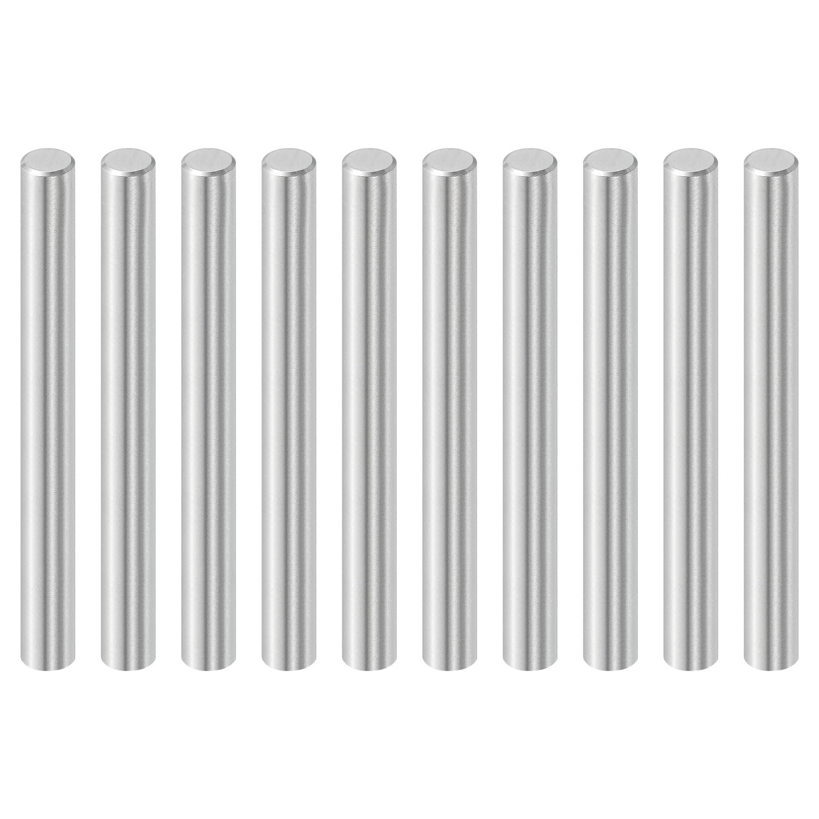 uxcell 10 Pcs 6 mm x 55 mm Dowel Pins, 316L Stainless Steel Cylindrical Dowel Pins Shelf Support Peg Pin Rod Fasten Elements Metal Shelf Pegs Silver