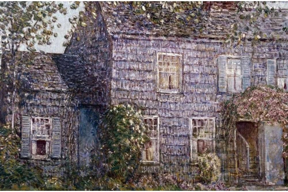 ArtDirect Hutchison House, East Hampton, Long Island Unframed Art Print Giclee Poster by Hassam, Childe - Ready for Framing with Customization Sizes 10x7, 14x9, 20x13, 36x24, 48x32, and 60x39 Inches