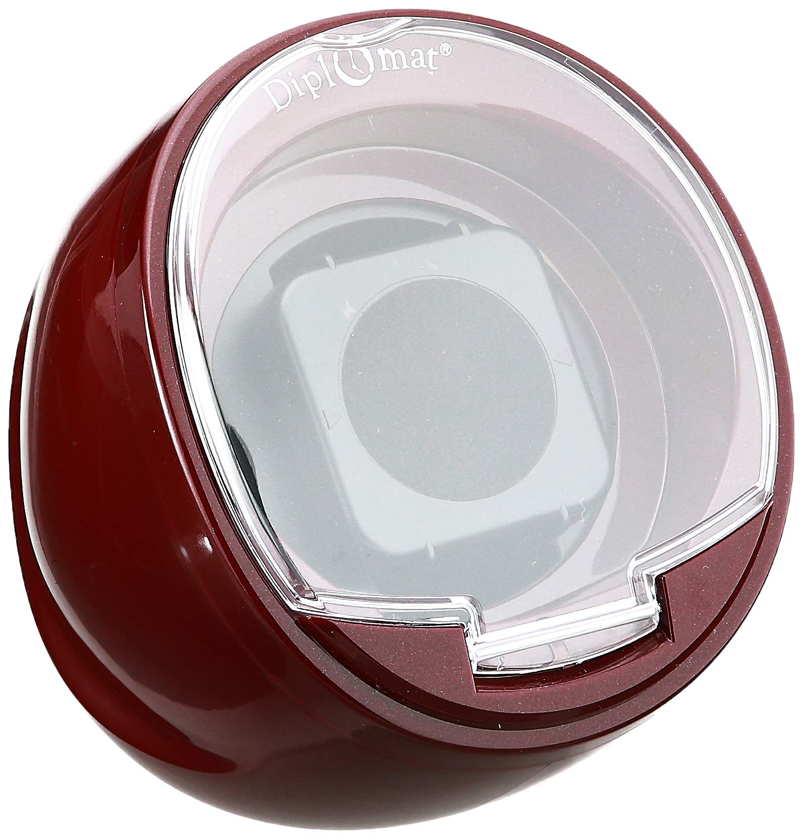 Diplomat Single Burgundy Watch Winder with Built-In IC Timer